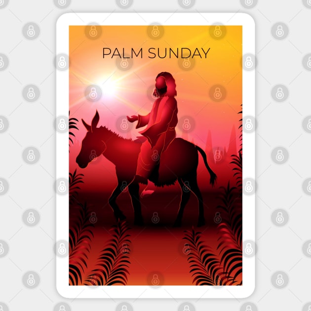 Palm Sunday Merch | Jesus Christ | Newest Easter Design Magnet by Isdinval